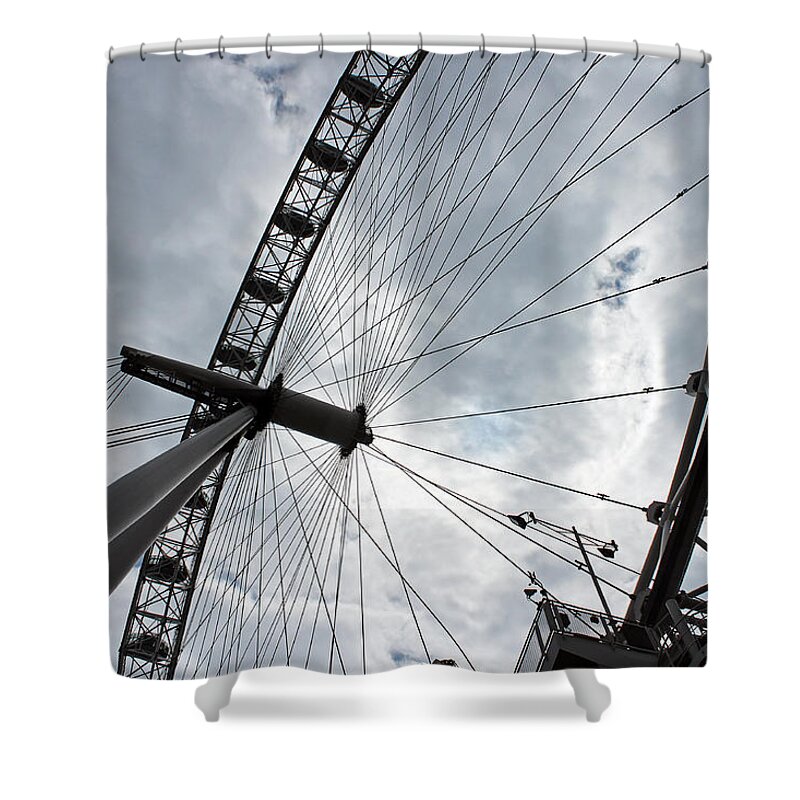 London Shower Curtain featuring the photograph The London Eye by Tony Murtagh