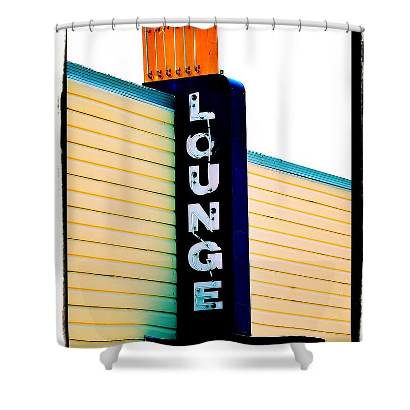 Newel Hunter Shower Curtain featuring the photograph The Lounge by Newel Hunter