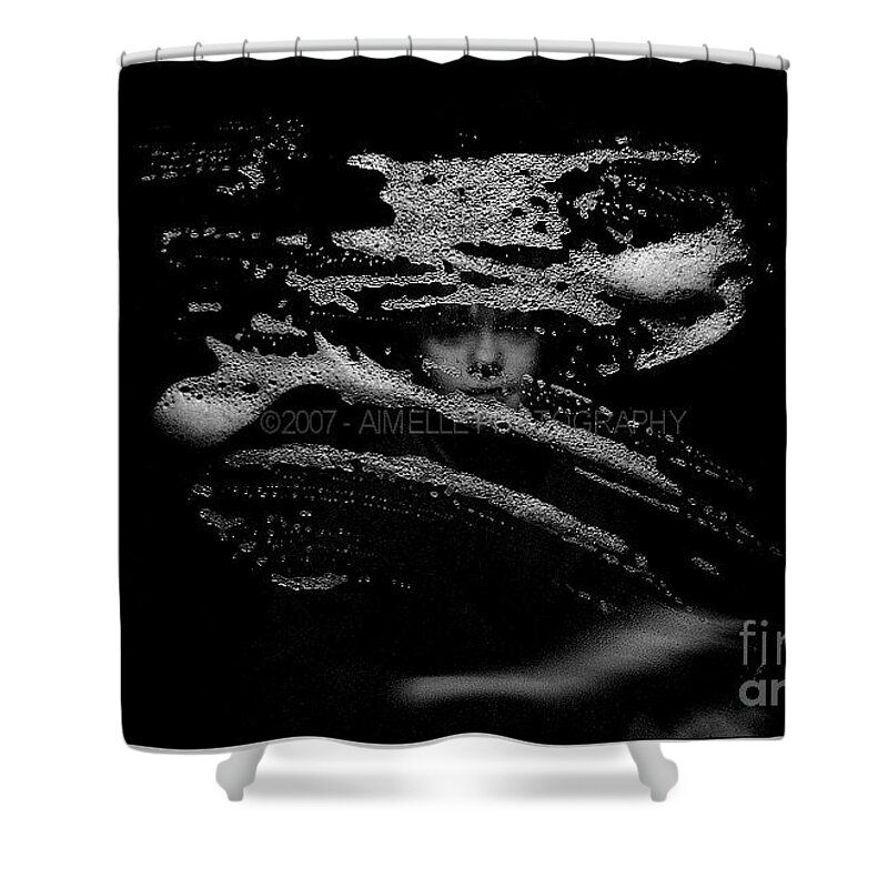 Conceptual Photography Shower Curtain featuring the photograph The Magician by Aimelle Ml