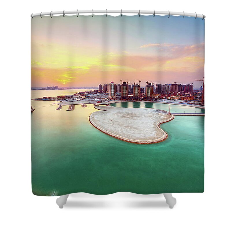 Majestic Shower Curtain featuring the photograph The Majestic Pearl Of Qatar by Michael Gerard Santos Ceralde