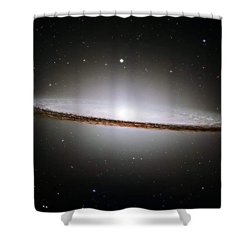 M104 Shower Curtain featuring the photograph The Majestic Sombrero Galaxy by Ricky Barnard