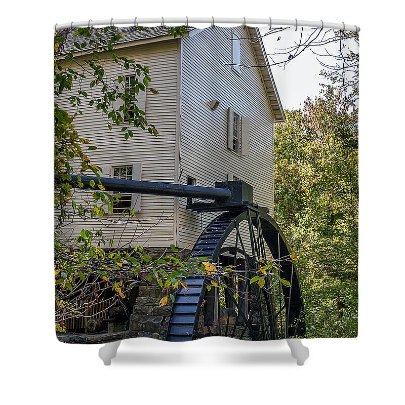 Landscape Shower Curtain featuring the photograph The Mill by Ken Frischkorn
