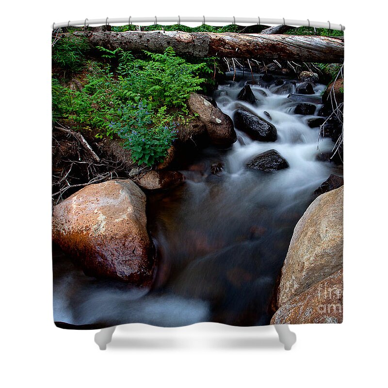 Rivers & Streams Shower Curtain featuring the photograph The Natural Bridge by Jim Garrison