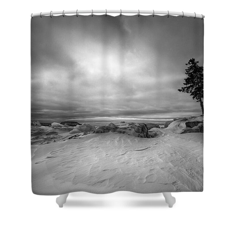 Aboriginal Shower Curtain featuring the photograph The Point by Jakub Sisak