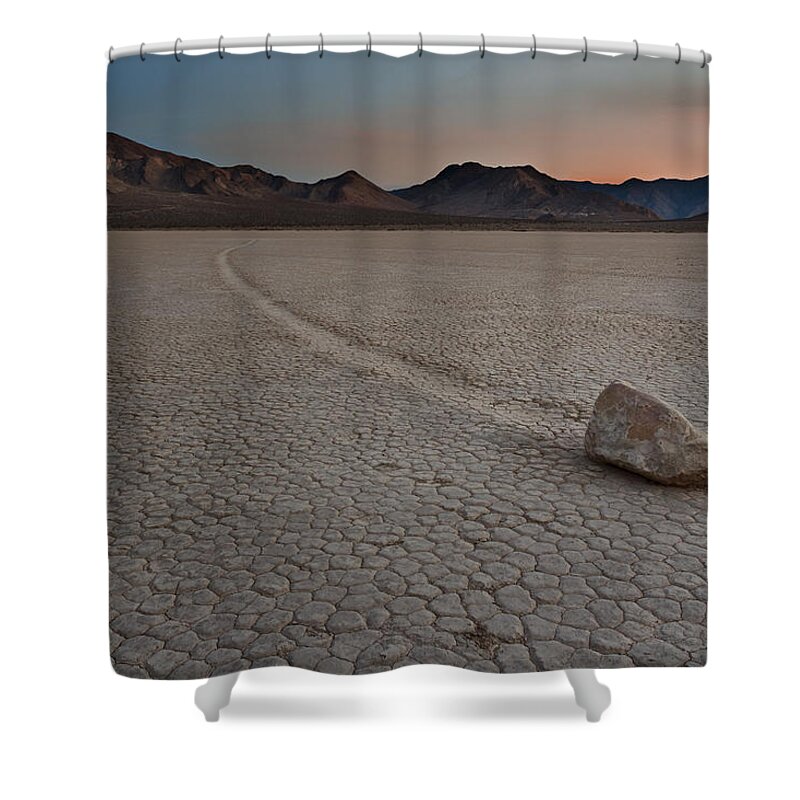 California Shower Curtain featuring the photograph The Racetrack at Death Valley National Park by Eduard Moldoveanu