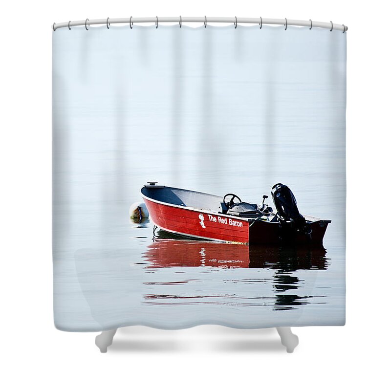 Coastal Shower Curtain featuring the photograph The Red Baron by Karol Livote