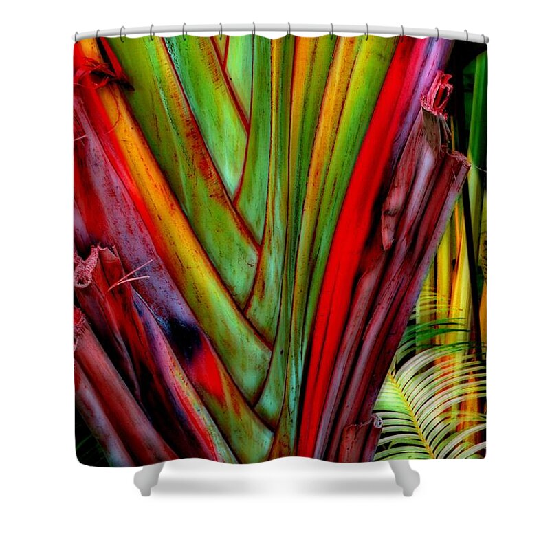 Jungle Photography Shower Curtain featuring the photograph The Red Jungle by Joseph J Stevens