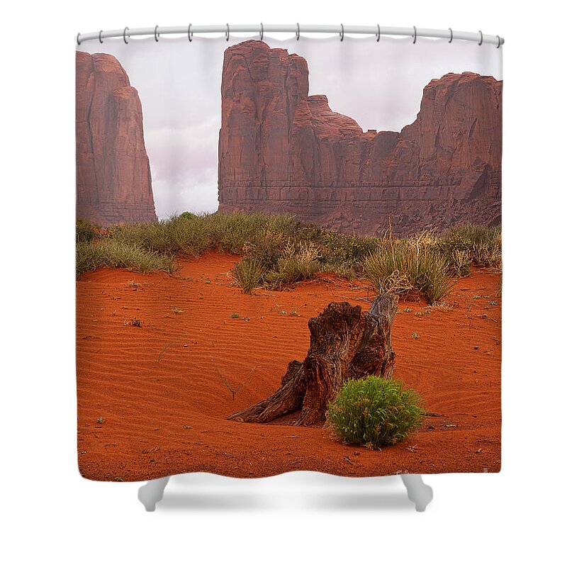 Red Soil Shower Curtain featuring the photograph The Red Land by Jim Garrison