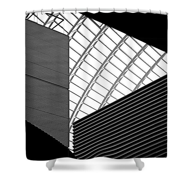 Abstract Shower Curtain featuring the photograph The Road Ahead by Rona Black