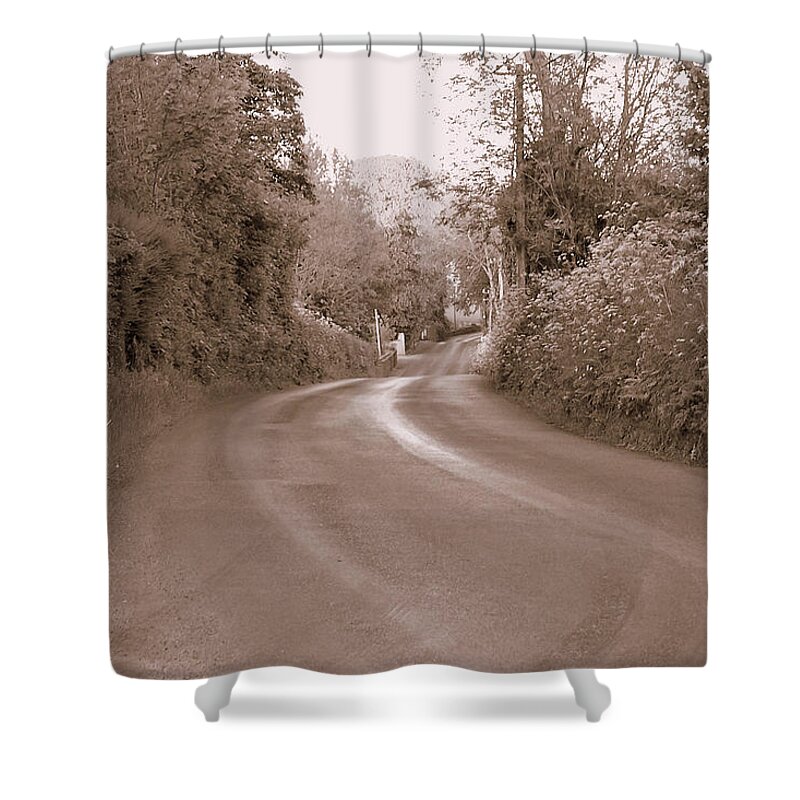 Road Shower Curtain featuring the photograph The Road Most Taken by Lisa Blake