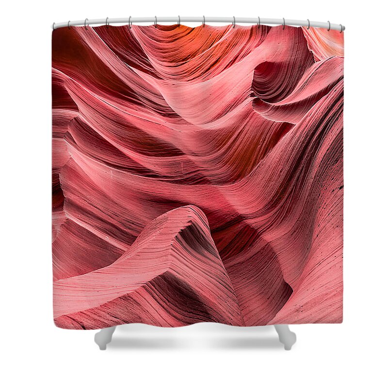 Antelope Canyon Shower Curtain featuring the photograph The Sandstone Waves 2 by Jason Chu