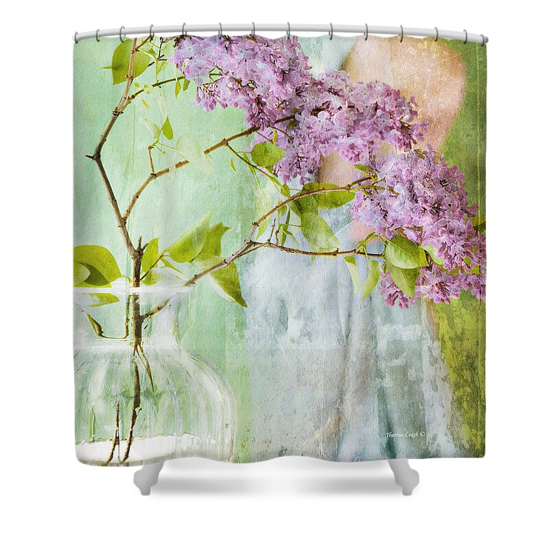 Lilacs Shower Curtain featuring the photograph The Scent Of Lilacs by Theresa Tahara