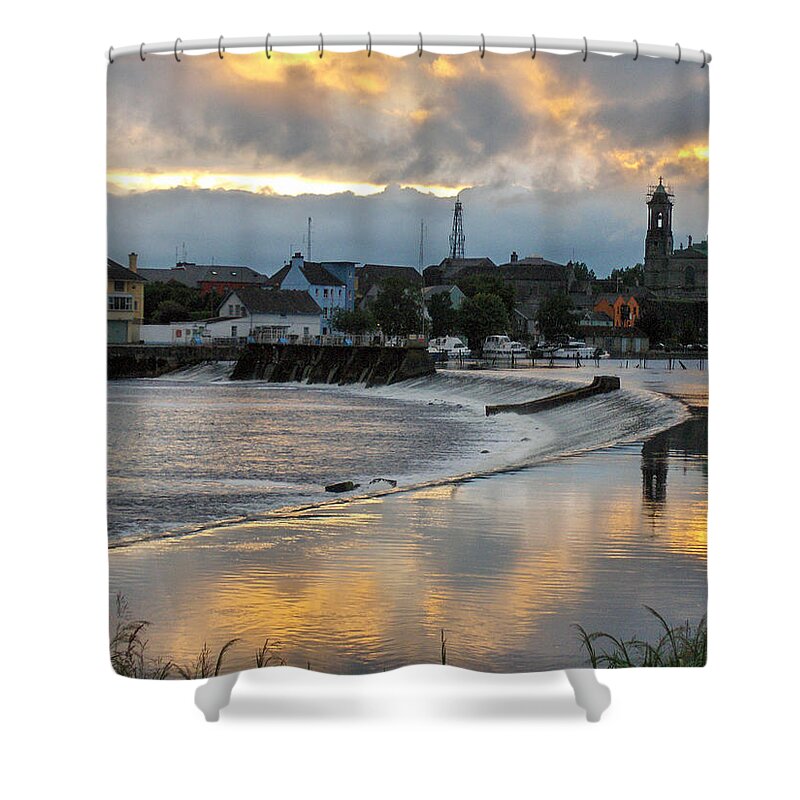 Landscape Shower Curtain featuring the photograph The Shannon River by Brenda Brown