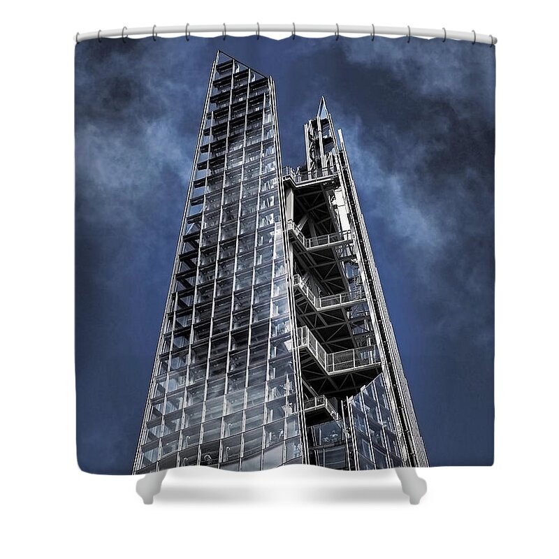 The Shard Shower Curtain featuring the photograph The Shards of The Shard by Rona Black
