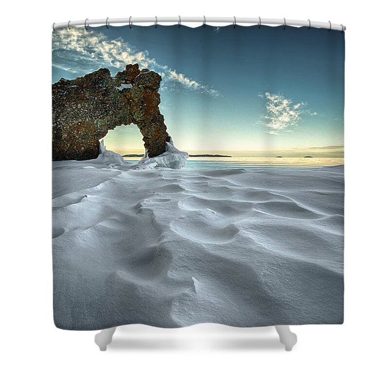 Bay Shower Curtain featuring the photograph The Sleeping Giants Sea Lion by Jakub Sisak