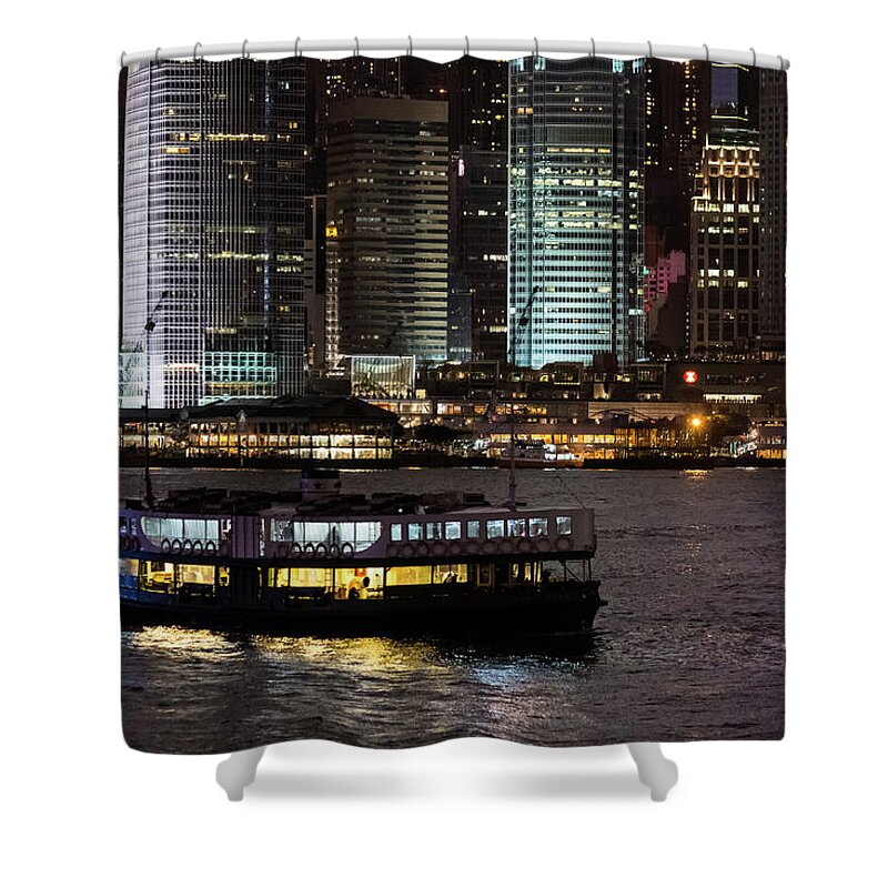 Ferry Shower Curtain featuring the photograph The Star Of Hong Kong by @ Didier Marti