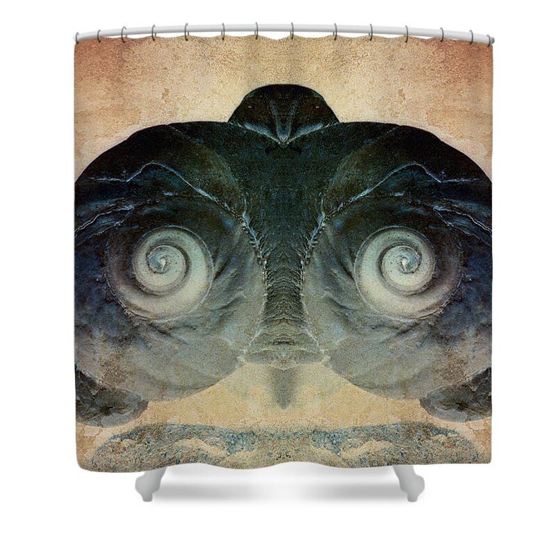 Shell Shower Curtain featuring the photograph The Watcher by WB Johnston