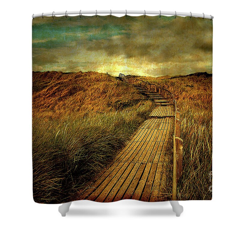 Nature Shower Curtain featuring the photograph The Way by Hannes Cmarits