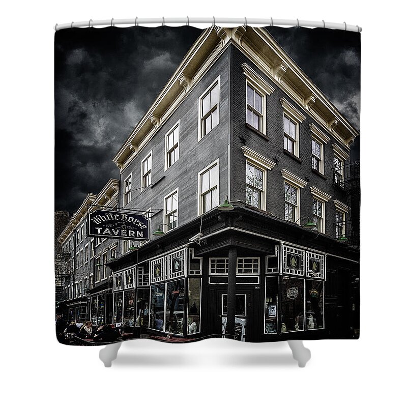 Bar Shower Curtain featuring the photograph The White Horse Tavern by Chris Lord