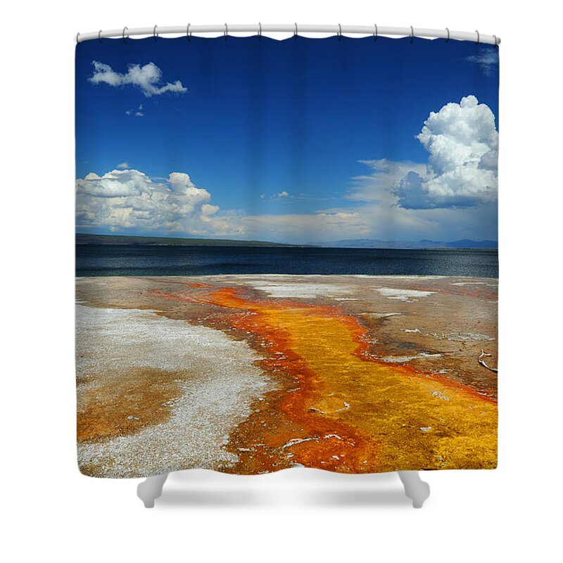 Home Shower Curtain featuring the photograph Thermal Color by Richard Gehlbach