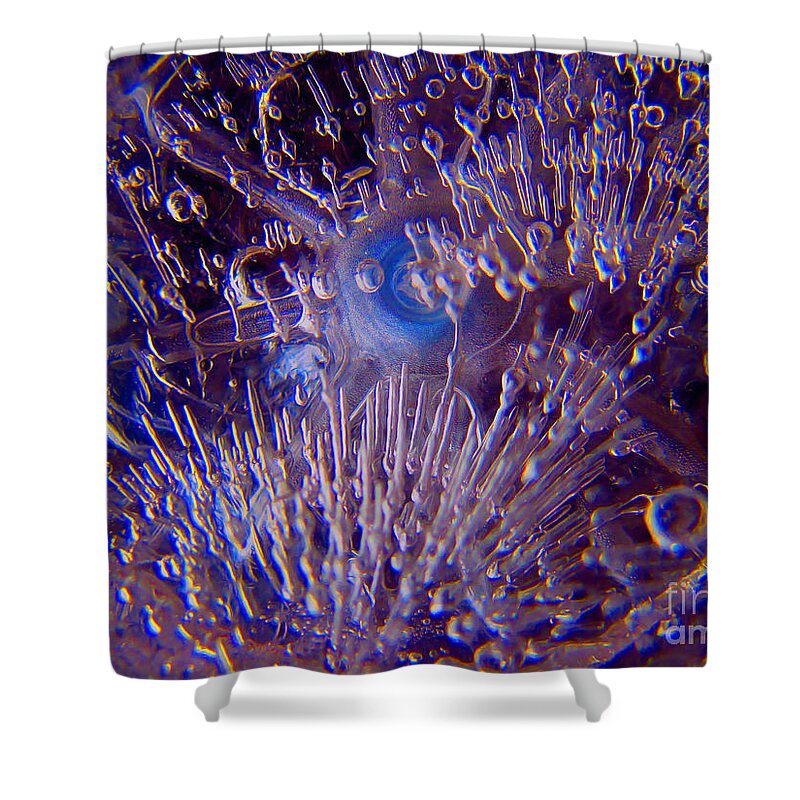 Abstract Art Shower Curtain featuring the photograph Thirty Two Degrees by Cedric Hampton