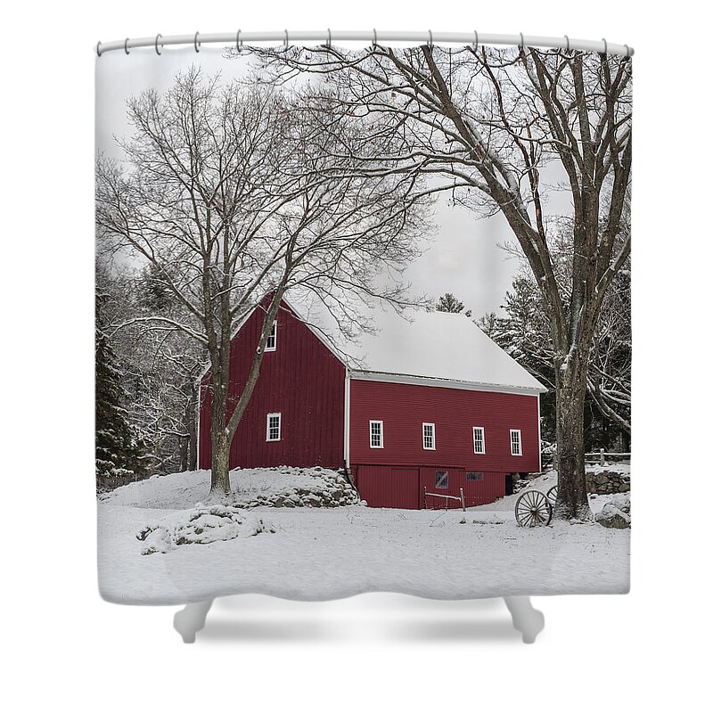 Barn Shower Curtain featuring the photograph This Old Barn by Jean-Pierre Ducondi