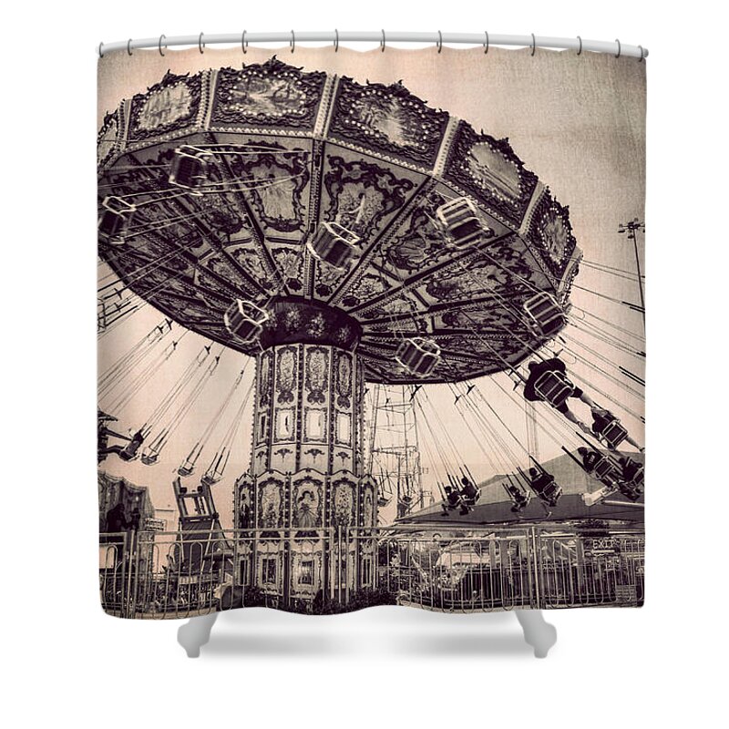 Amusement Shower Curtain featuring the photograph Thrill Rides by Bill Hamilton