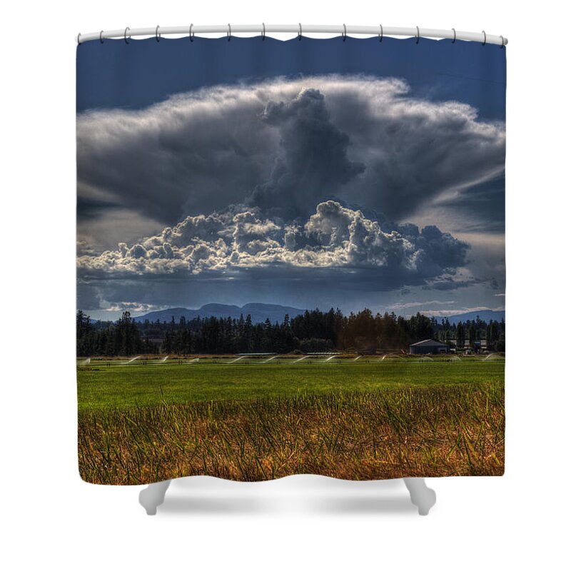 Storm Shower Curtain featuring the photograph Thunder Storm by Randy Hall
