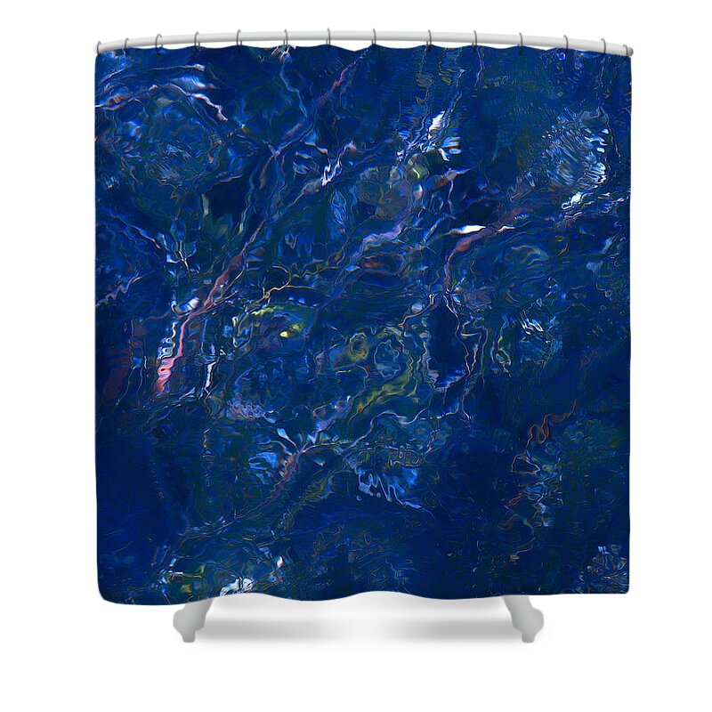 Abstract Shower Curtain featuring the photograph Tidal Drift by Jocelyn Kahawai