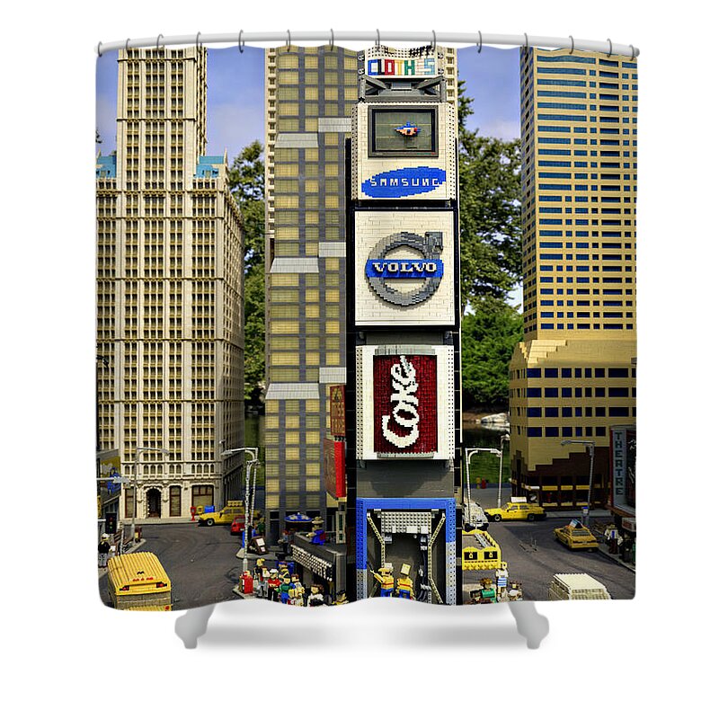 Times Shower Curtain featuring the photograph Times Square by Ricky Barnard
