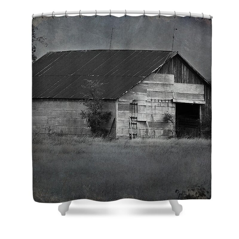Barn Shower Curtain featuring the photograph Tin Top by Jeff Mize