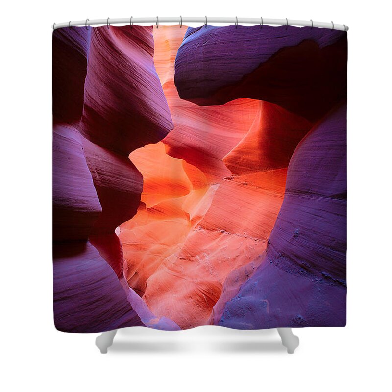 America Shower Curtain featuring the photograph To the Center of the Earth by Inge Johnsson