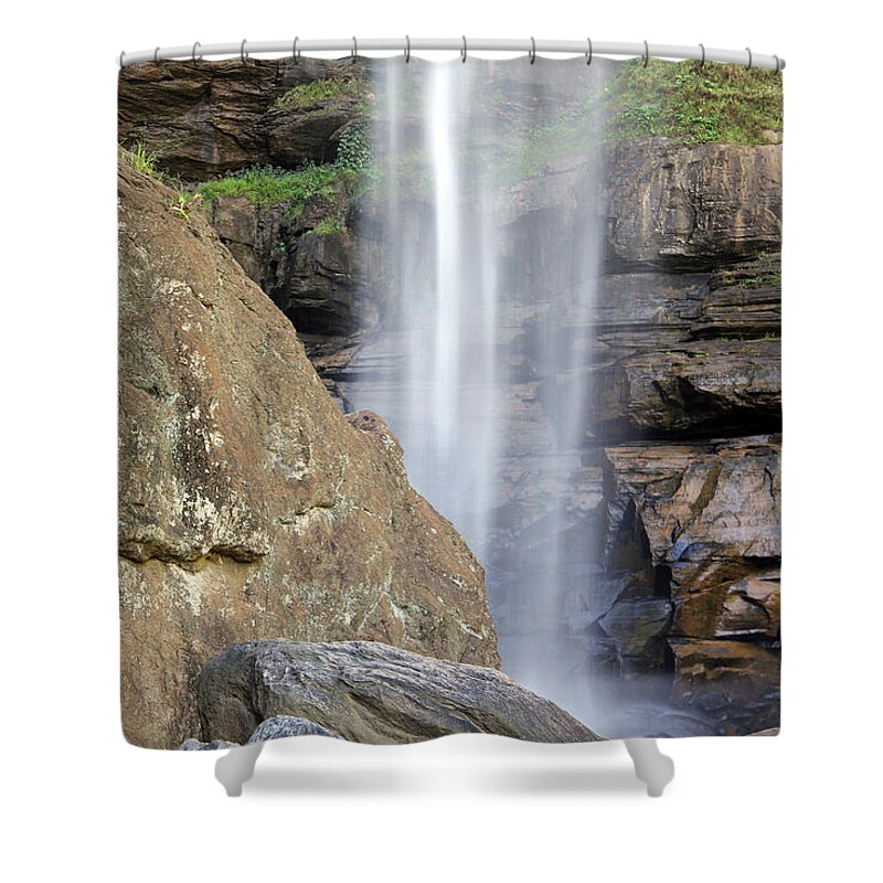 Toccoa Falls Georgia Shower Curtain featuring the photograph Toccoa Falls 1 by Joseph C Hinson