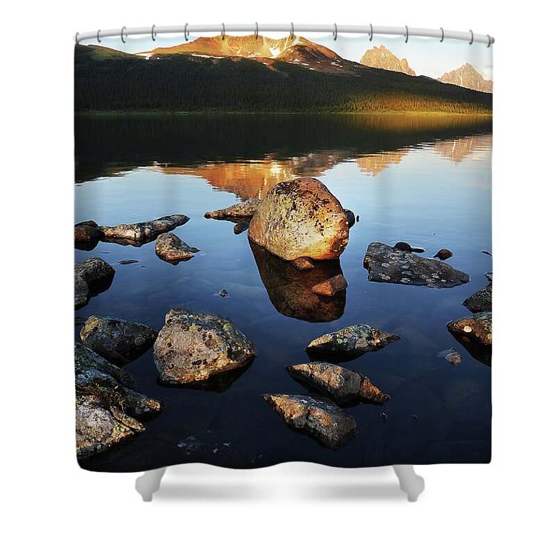 Tranquility Shower Curtain featuring the photograph Tonquin Valley by Yu Liu Photography