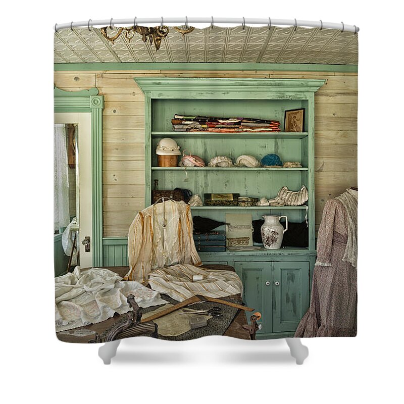 Mannequins Shower Curtain featuring the photograph Tools of the Trade by Kathleen Bishop