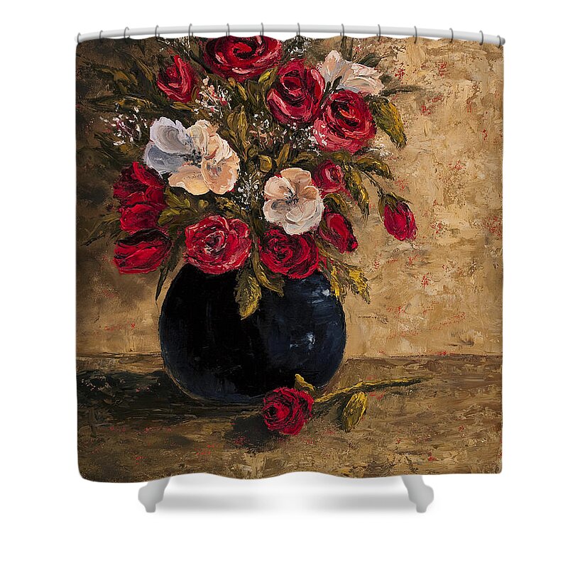 Still Life Shower Curtain featuring the painting Touch Of Elegance by Darice Machel McGuire
