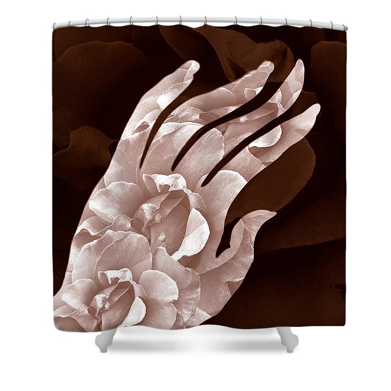 Surrealism Shower Curtain featuring the digital art Solace by Fei A