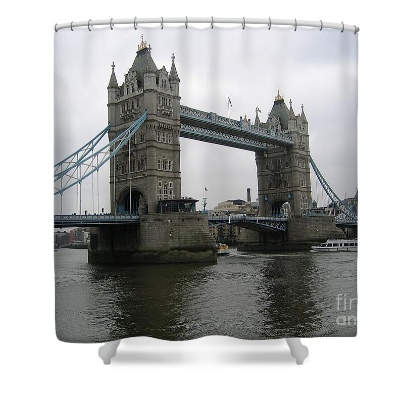 Tower Of London Shower Curtain featuring the photograph Tower Bridge by Denise Railey