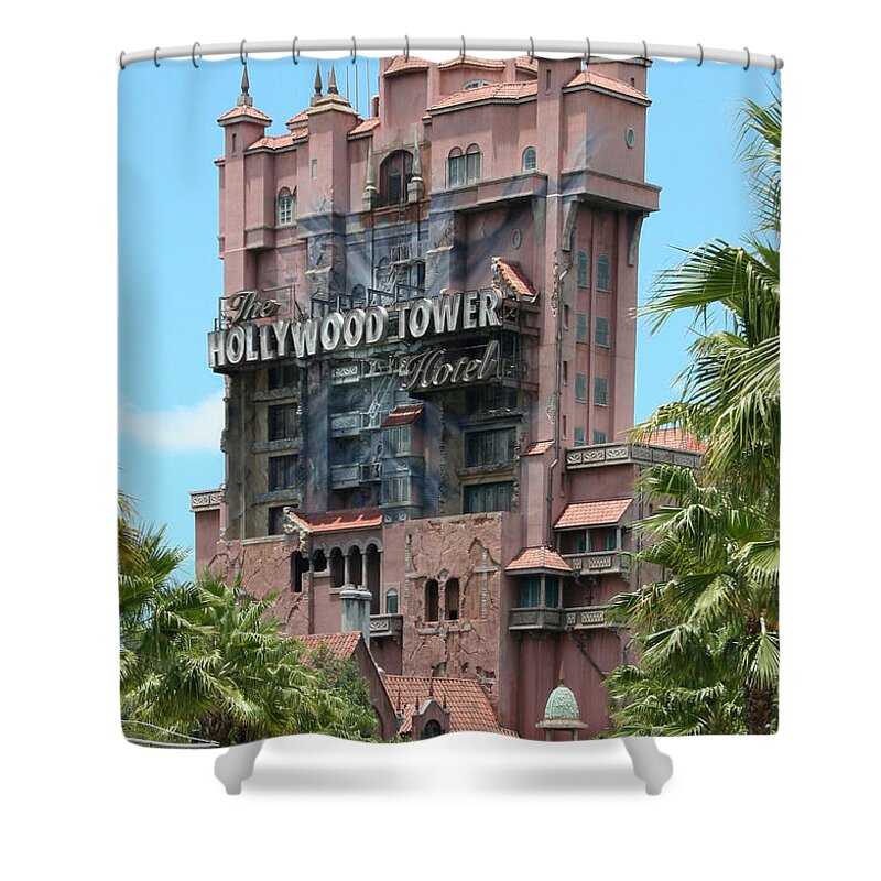 Horror Shower Curtain featuring the photograph Tower Of Terror by John Black