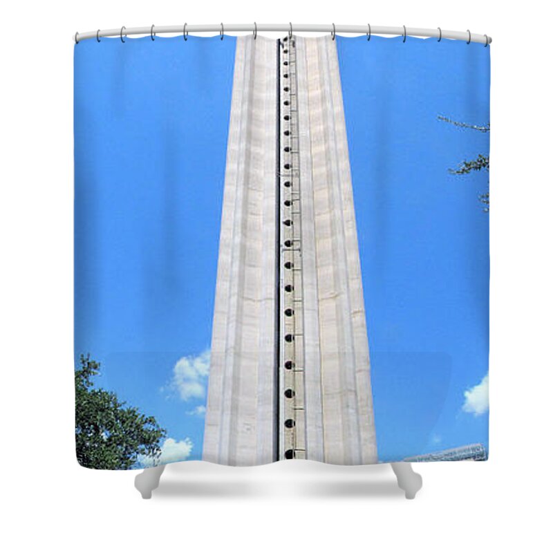 Tower Of The Americas Shower Curtain featuring the photograph Tower of the Americas by C H Apperson