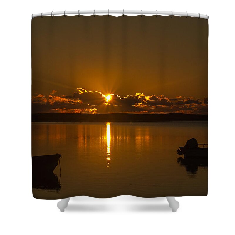 Sunrise Shower Curtain featuring the photograph Town Cove Sunrise by Beverly Tabet