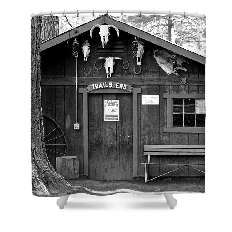 Trails End Shower Curtain featuring the photograph Trails End by Eric Tressler