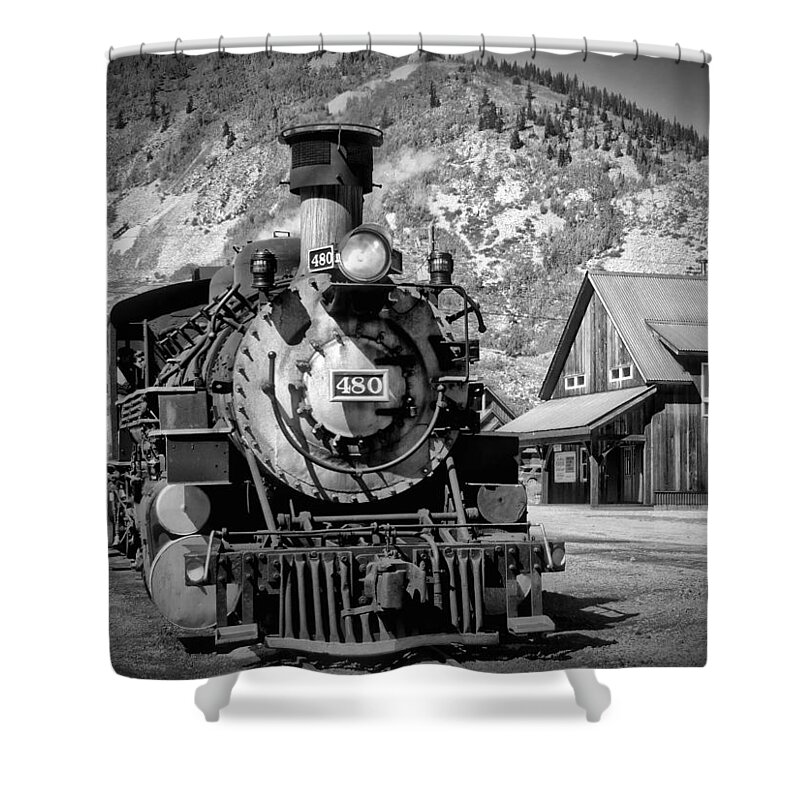 Home Shower Curtain featuring the photograph Train 480 by Richard Gehlbach