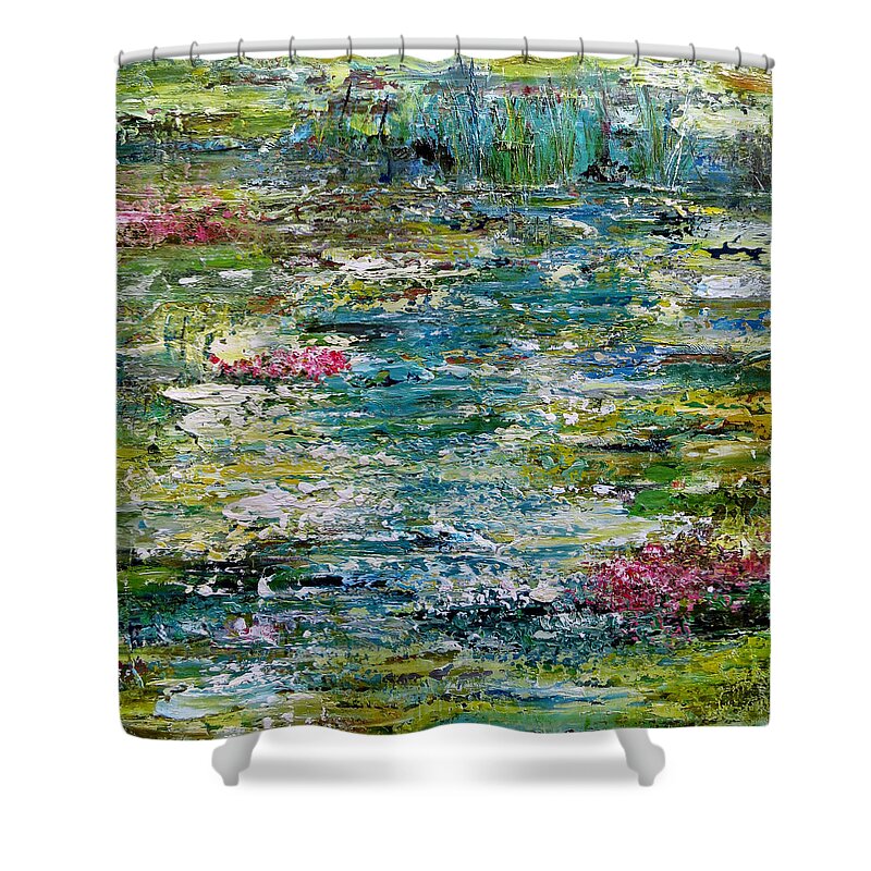 Katie Shower Curtain featuring the painting Tranquil Moments by Katie Black