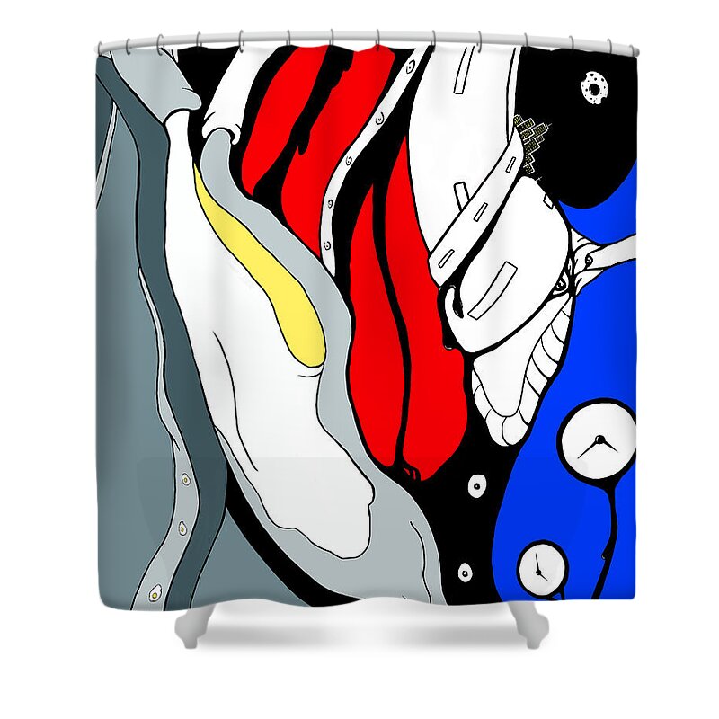 Eggs Shower Curtain featuring the digital art Transition by Craig Tilley