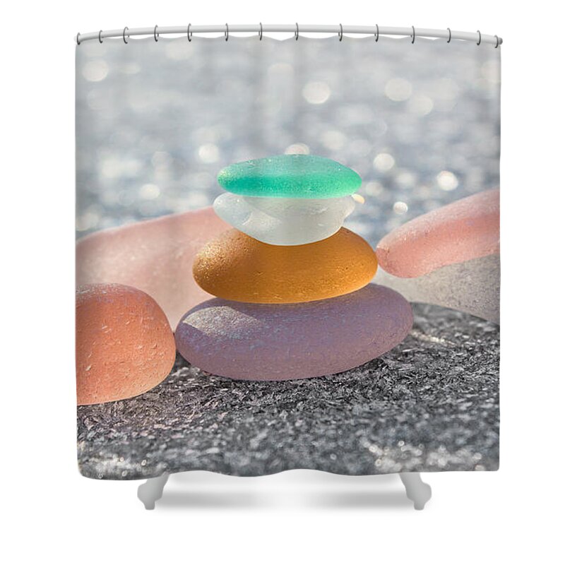 Sea Glass Shower Curtain featuring the photograph Transparency by Barbara McMahon