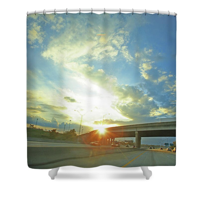 Outdoors Shower Curtain featuring the photograph Transportation by Andre Kudyusov