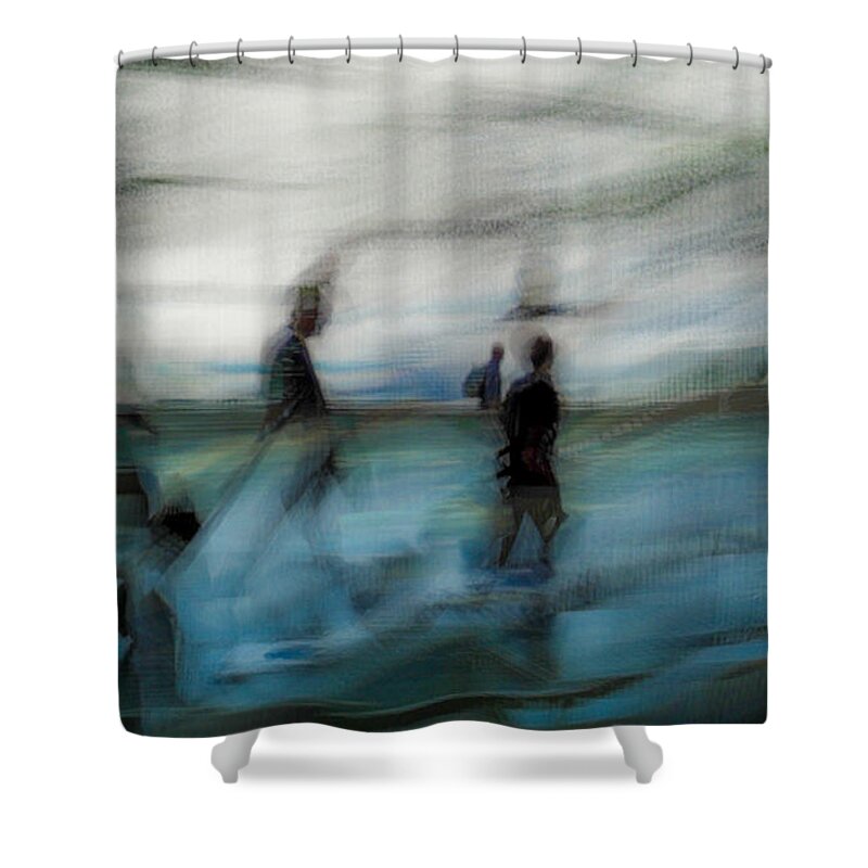 Impressionist Shower Curtain featuring the photograph Travel Blues by Alex Lapidus