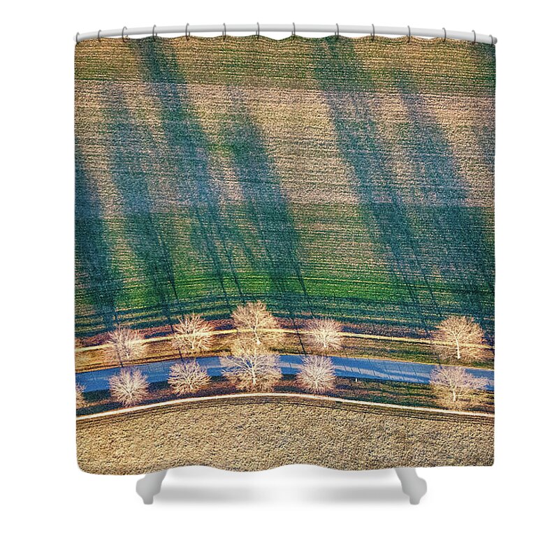 Scenics Shower Curtain featuring the photograph Tree Lines by Edwin Remsberg