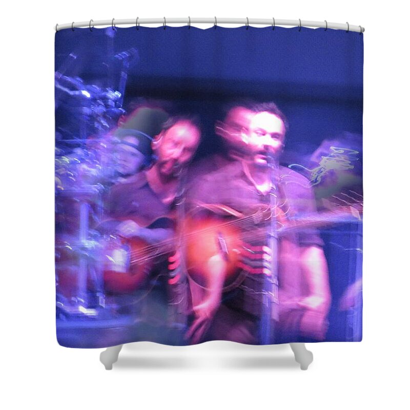 Dmb Shower Curtain featuring the photograph tripy photo of Dave Matthews by Aaron Martens